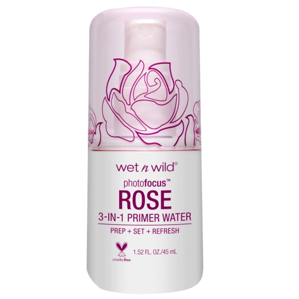 NWT Wet n Wild Photofocus 3-in-1 Primer Water Rose
